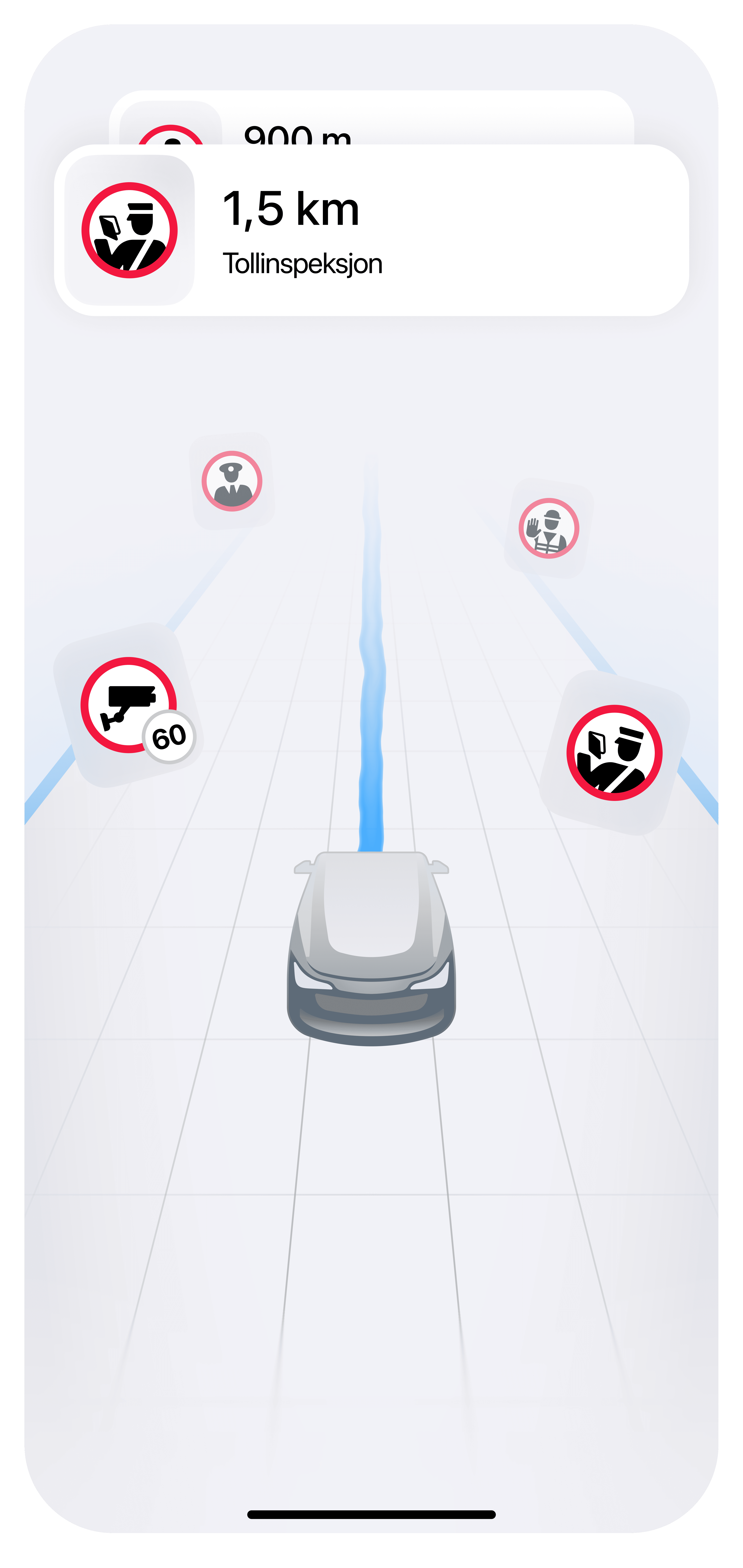 Politikontroller varsling - bli varslet om kontroller i nærheten