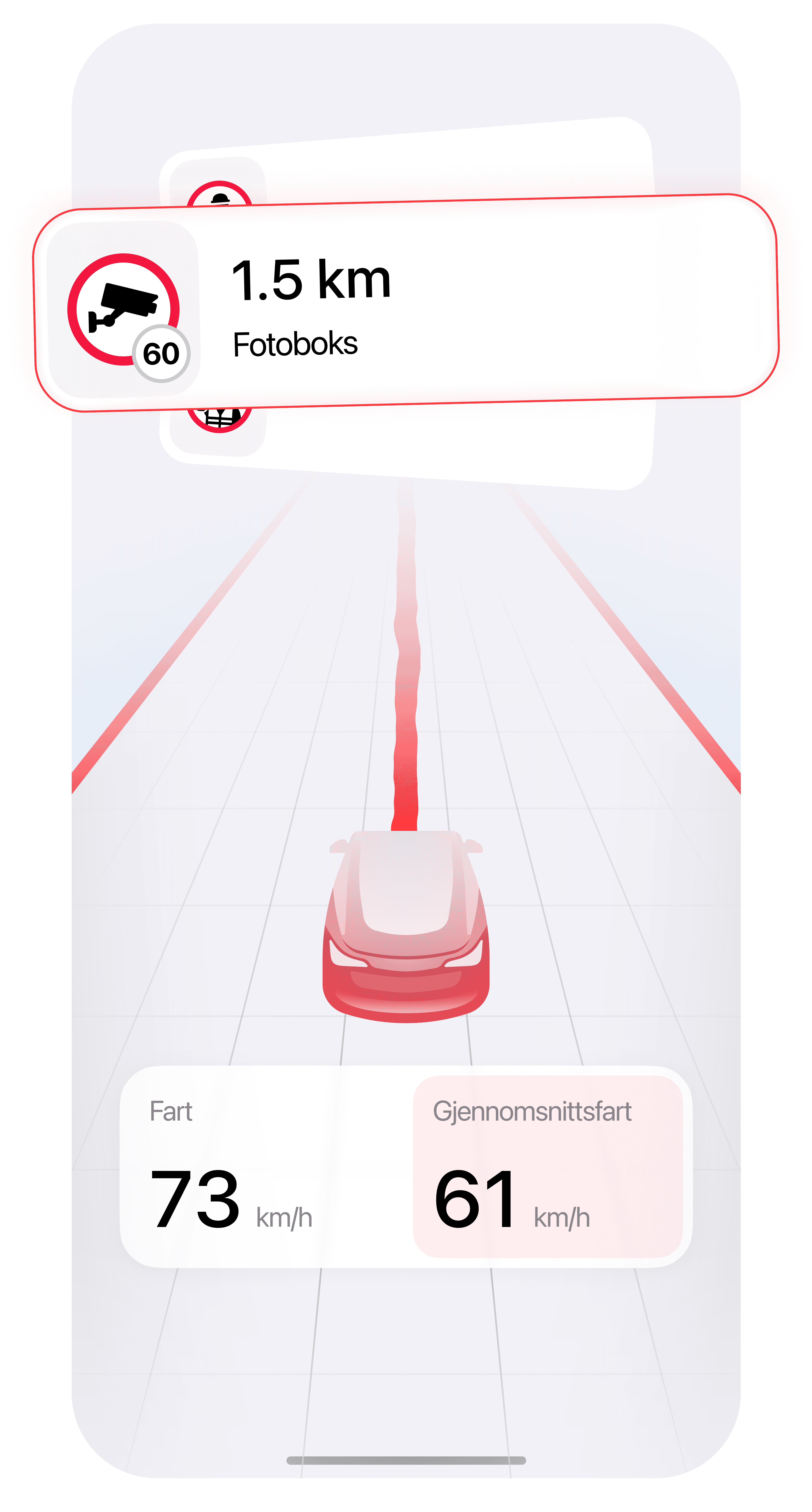 Politikontroller kjøremodus - bli varslet om kontroller
